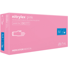 Рукавички нітрилові NITRYLEX рожеві